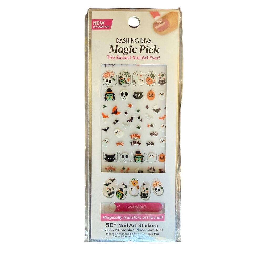 Dashing Diva Magic Pick Nail Stickers Bag Of Tricks – Nail Art Set – New